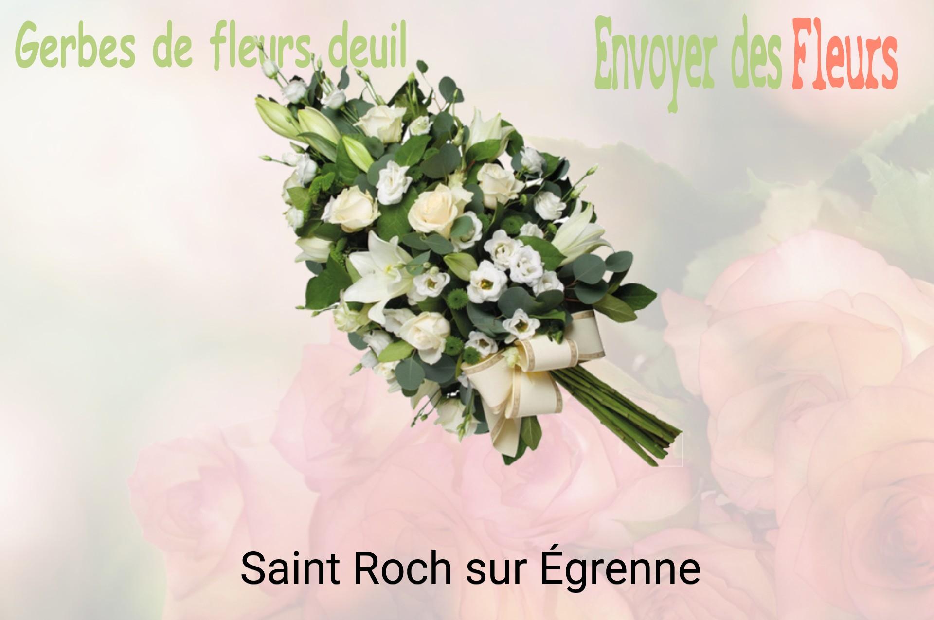 Gerbe de fleurs de deuil livrée à Saint-Roch-sur-Égrenne